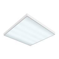 Светодиодный светильник "ВАРТОН" офисный встраиваемый/накладной 595*595*50мм 27 ВТ 6500К с микроволновым датчиком движения