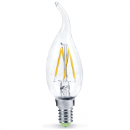 Лампа светодиодная LED-СВЕЧА НА ВЕТРУ-PREMIUM 7Вт 160-260В Е14 3000К 630Лм прозрачная ASD