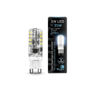 Светодиодная лампа gauss G9 3W AC220-240V 4100К силикон