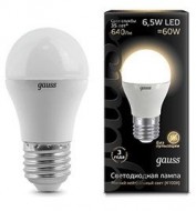 Лампа Gauss LED Globe E27 6.5W 100-240V 2700K