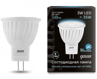 Лампа Gauss LED  MR11 3W GU4 AC220-240V 4100K