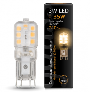 Лампа Gauss LED G9 AC220-240V 3W 2700K пластик