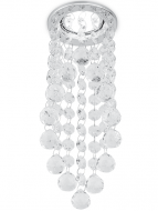 Встраиваемый точечный светильник Gauss Brilliance PT012 Кристалл/Хром