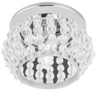 Встраиваемый точечный светильник Gauss Brilliance CR047 Кристалл/Хром