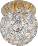 Встраиваемый точечный светильник Gauss Brilliance CR061 Кристалл/Золото