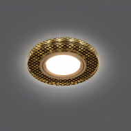 Встраиваемый точечный светильник Gauss Backlight BL076 Кристалл с LED подсветкой 2700K