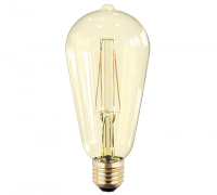 Лампа светодиодная LED-ST64-PRM 8Вт  Е27 3000К 720Лм золотистая ASD