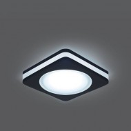 Встраиваемый точечный светильник Gauss Backlight BL109 черный LED 4000K 5W