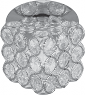 Встраиваемый точечный светильник Gauss Brilliance CR062 Кристалл/Хром