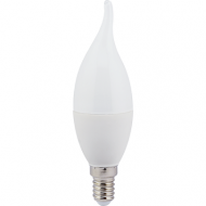 Светодиодная лампа Ecola candle LED 7,0W 220V E14 4000K свеча на ветру (композит) 130x37