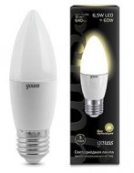 Лампа Gauss LED Candle E27 6.5W 100-240V 2700К